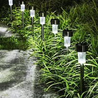 Szett 10x napelemes kerti lámpa, LED, külső, IP 44, H 30 cm