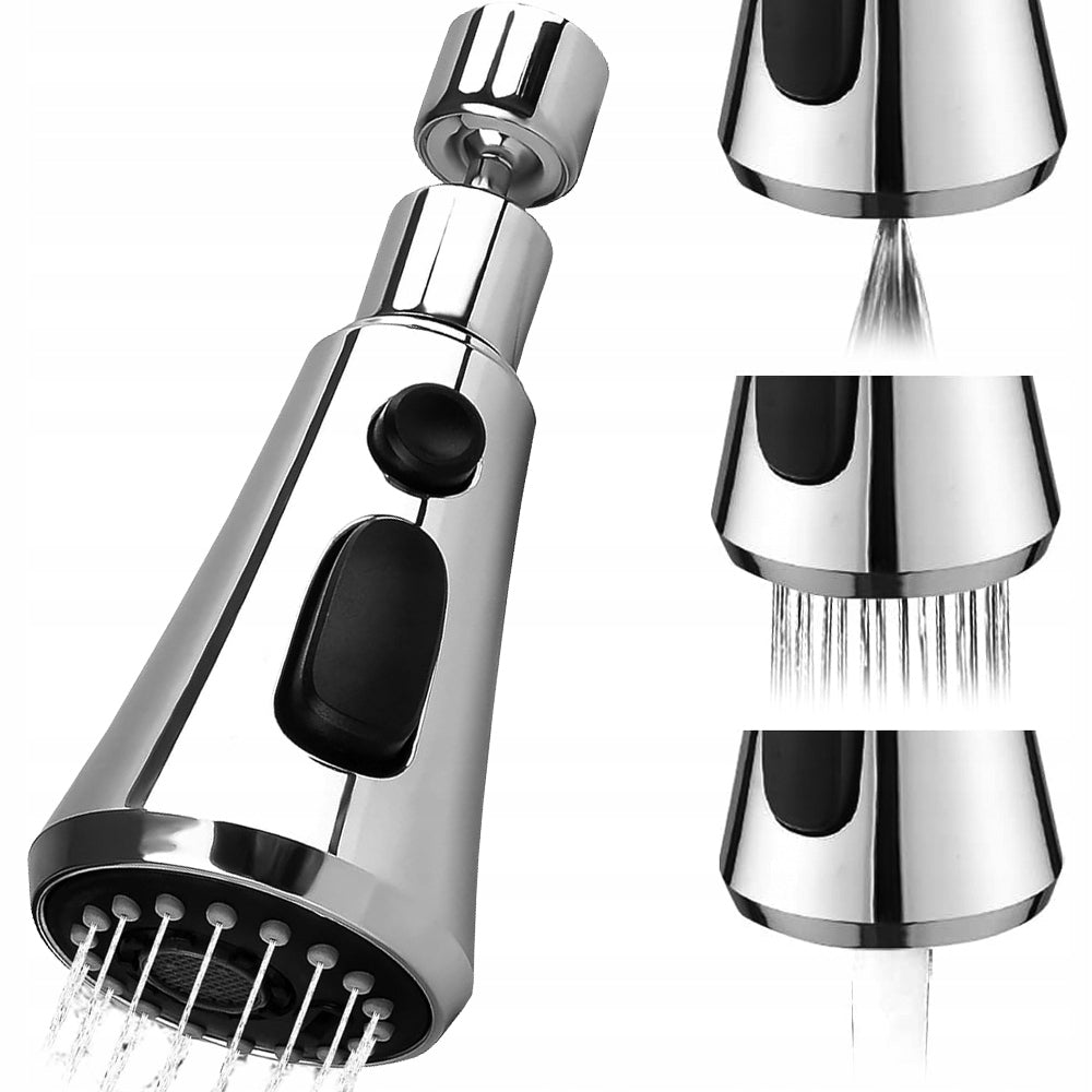 Három Sugármódú, 360°-os Forgatható Konyhai Csap Adapter