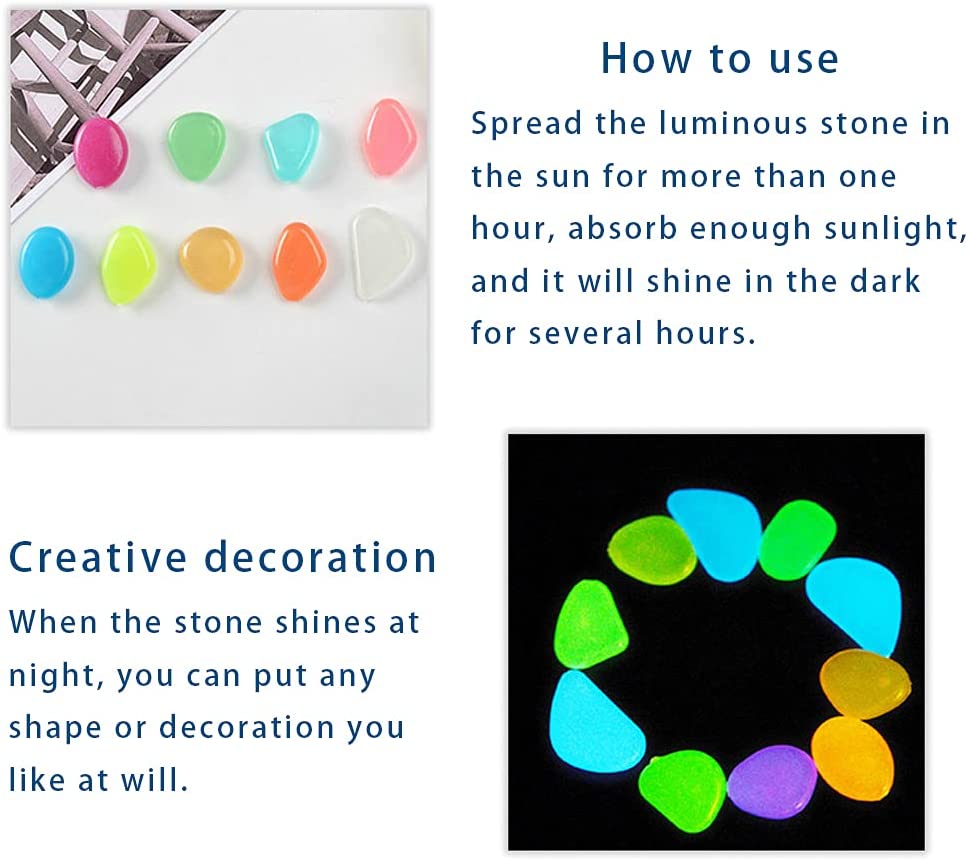 Sötétben világító kövek - 1 kg