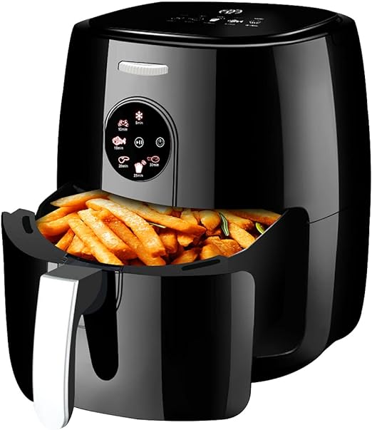SonyMax SN80181 forrólevegős sütő, 8 liter + AJÁNDÉK - 100 db sütőpapír a AirFryer-hez