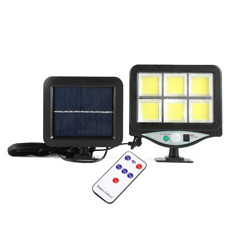 4 x 160 LED 8 COB Napkollektoros Projektorszett Fény- és Mozgásérzékelővel