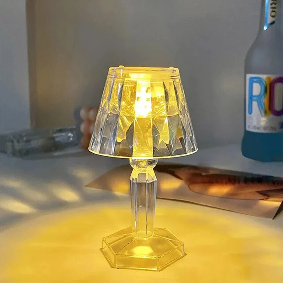 Kristály Modell Lámpa RGB Akkumulátorral, 12cm x 6,5cm