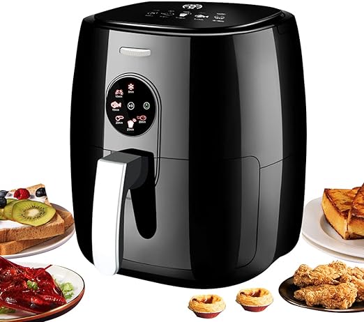 SonyMax SN80181 forrólevegős sütő, 8 liter + AJÁNDÉK - 100 db sütőpapír a AirFryer-hez
