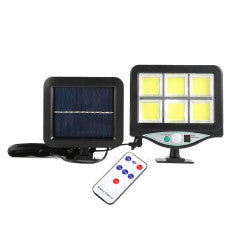 4 x 160 LED 8 COB Napkollektoros Projektorszett Fény- és Mozgásérzékelővel