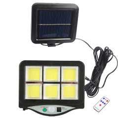 4 x 160 LED 8 COB Napkollektoros Projektorszett Fény- és Mozgásérzékelővel