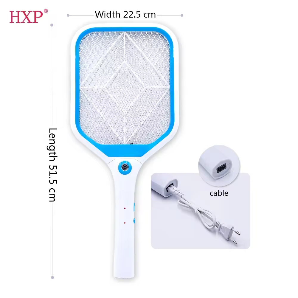 Multifunkcionális Újratölthető Elektromos Szúnyogcsapó LED Fénnyel