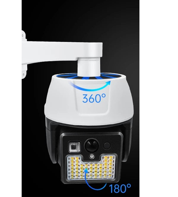 Hamis biztonsági kamera napelemes lámpa mozgásérzékelővel HW-5118-2 66 LED SMD