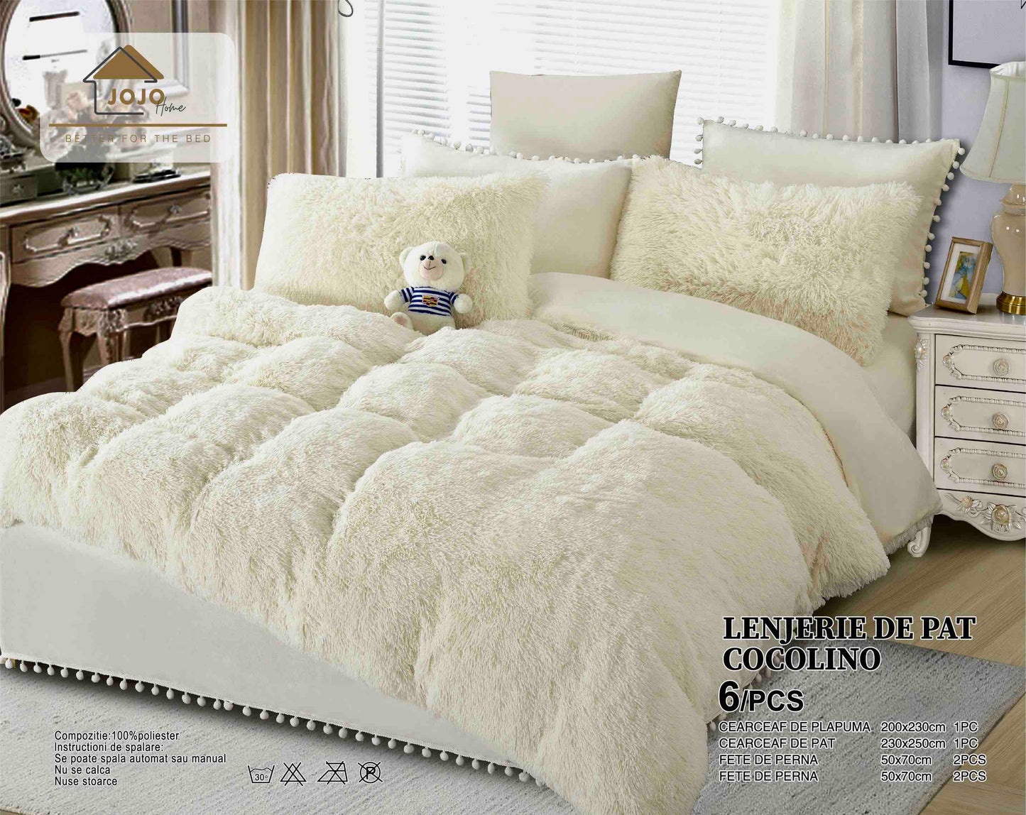 Kétágyas, puha COCOLINO Fluffy ágynemű