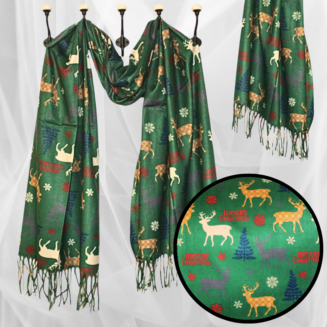 KATY Karácsonyi Kašmir Sál Rénszarvas Mintával