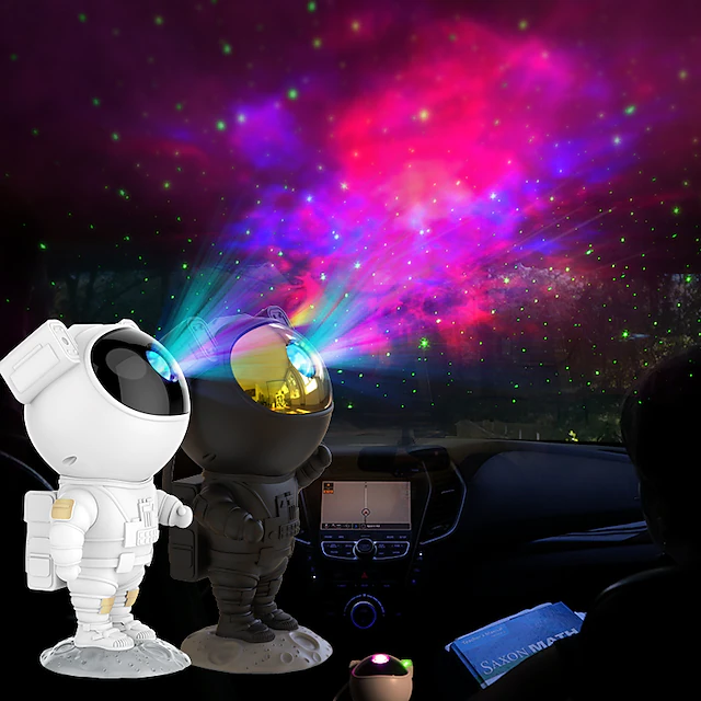 LED Csillagvetítő Lámpa – ASTRONAUTA, Csillagos Égbolt, Többszínű