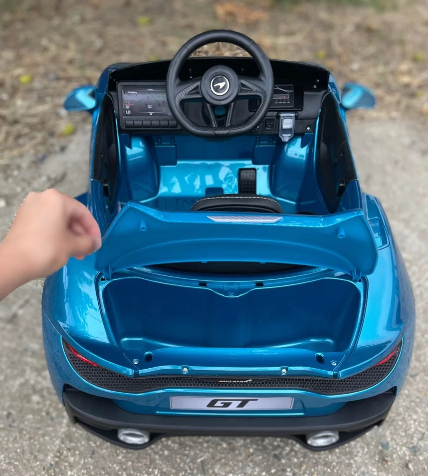 Elektromos Gyerek Autó McLaren 720S GT3 | Licencelt | EVA Hab Kerekek | Bőr Ülések | 70W | 12V | Tengerkék