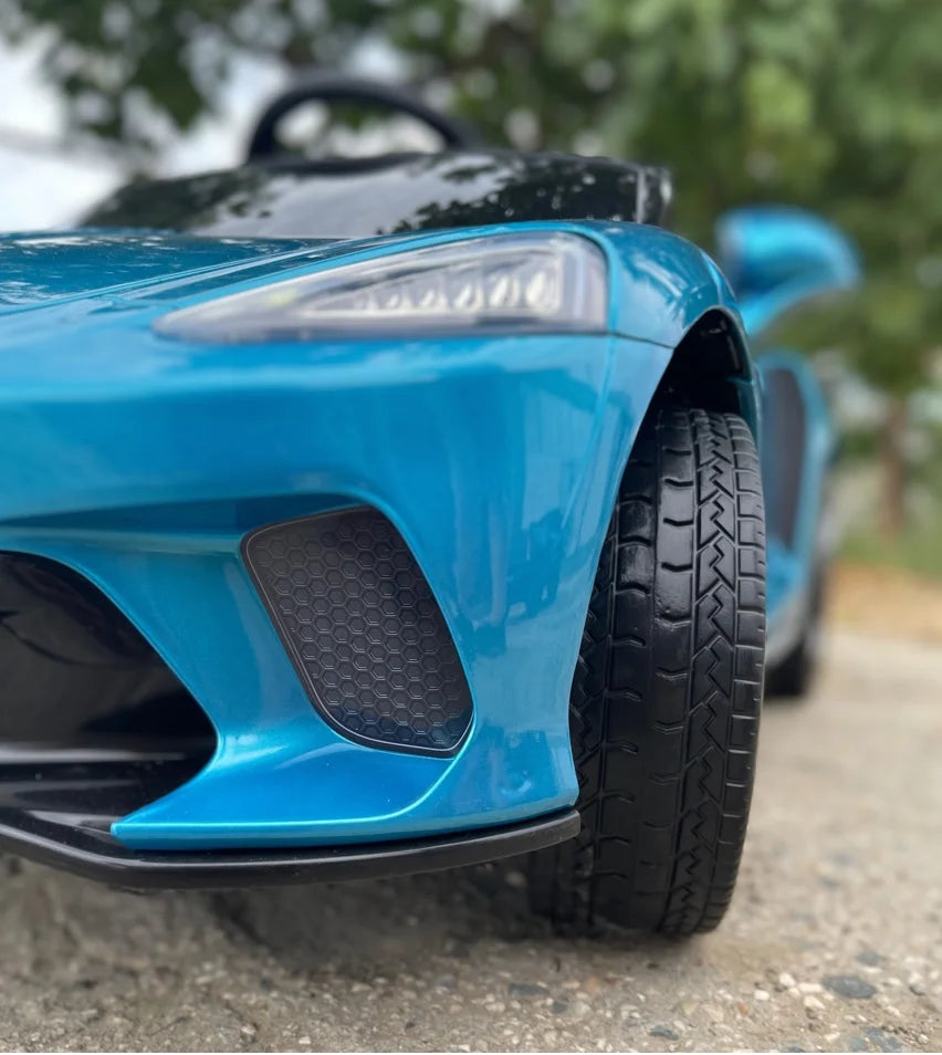 Elektromos Gyerek Autó McLaren 720S GT3 | Licencelt | EVA Hab Kerekek | Bőr Ülések | 70W | 12V | Tengerkék