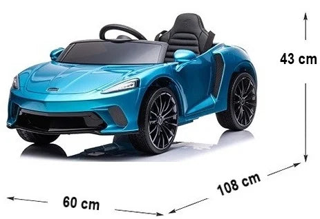 Elektromos Gyerek Autó McLaren 720S GT3 | Licencelt | EVA Hab Kerekek | Bőr Ülések | 70W | 12V | Tengerkék