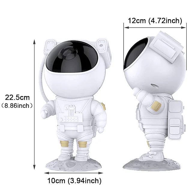 LED Csillagvetítő Lámpa – ASTRONAUTA, Csillagos Égbolt, Többszínű