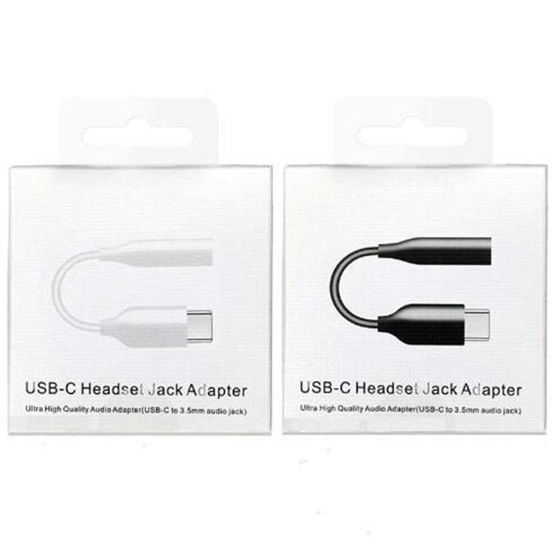 C típusú konverter, 3,5 mm-es jack, fekete