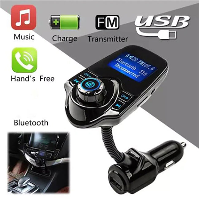 BLUETOOTH FM MODULÁTOR, KEZEK INGYENES, USB ÉS MIKRO SD-OLVASÓ, MP3 LEJÁTSZÓ, MAXCELL