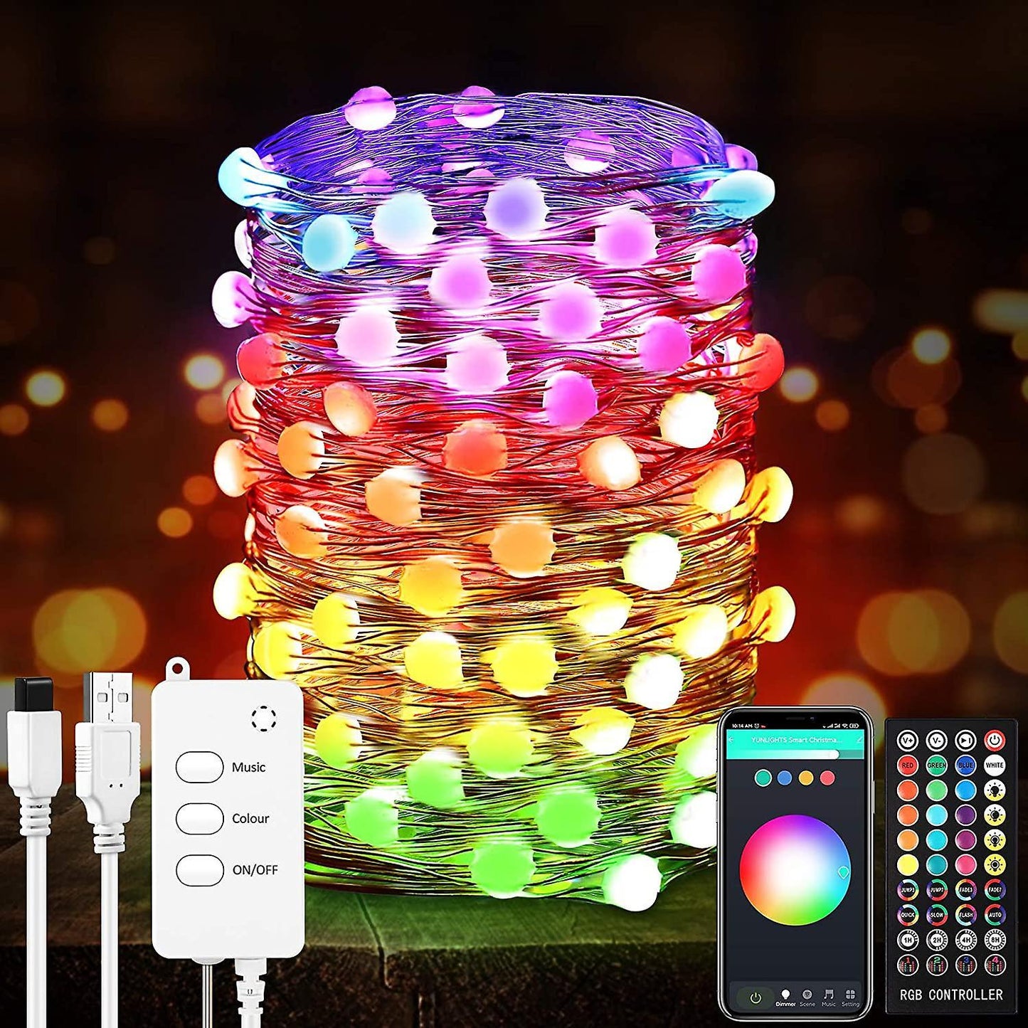 SMART RGB TELEPÍTÉS IZZÓTÍPUSÚ FÉNYKÉPPEL ÉS BLUETOOTH VEZÉRLÉS ALKALMAZÁSSAL