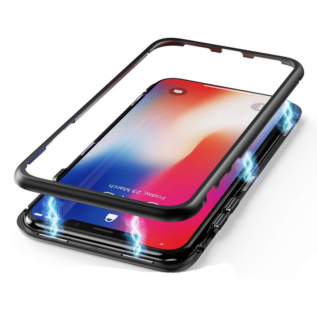 Huawei P20 - 360 mágneses tok üveges hátulso resz