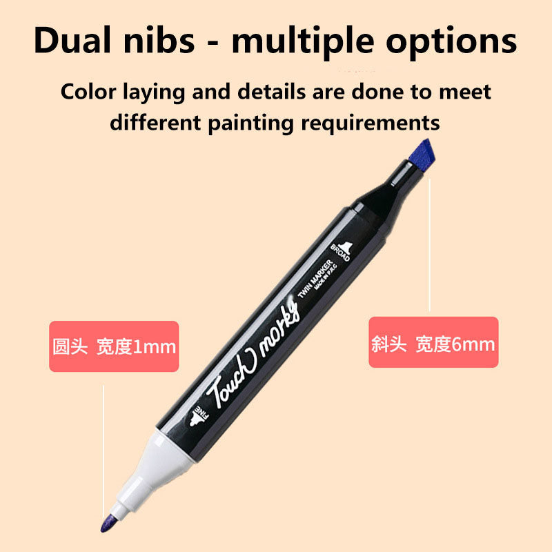 Szőke hegyek dupla végű jelzőkréta szett, intenzív színekkel, szállítótáska.