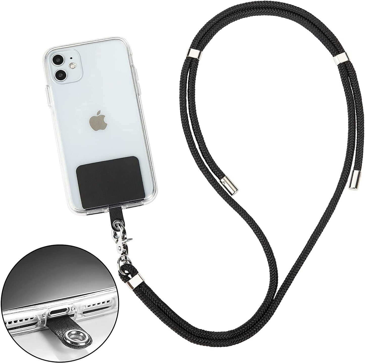 UNIVERZÁLIS TELEFON Zsinór, FEKETE