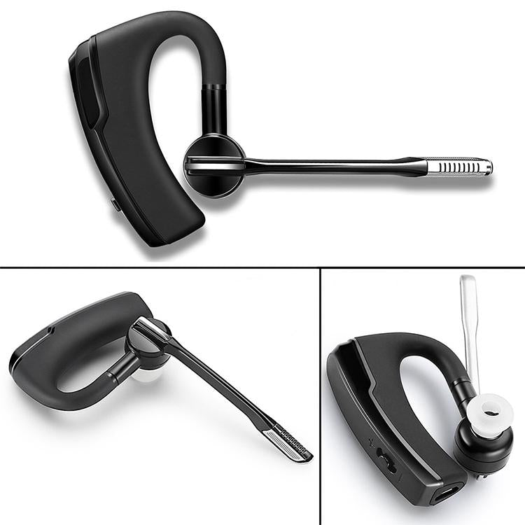 Bluetooth fejhallgató, kihangosító, 2 mikrofon, zaj eltávolítása, hangerő-szabályozás, HD hang, fekete