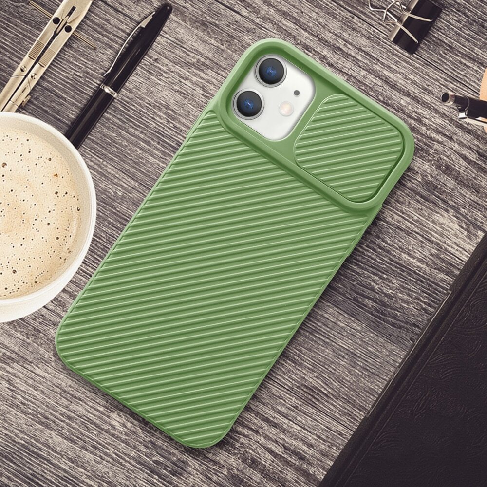Cam Protect Tok SILICONE lökhárítóval és védelemmel a CAMERA számára iPhone 12 Mini