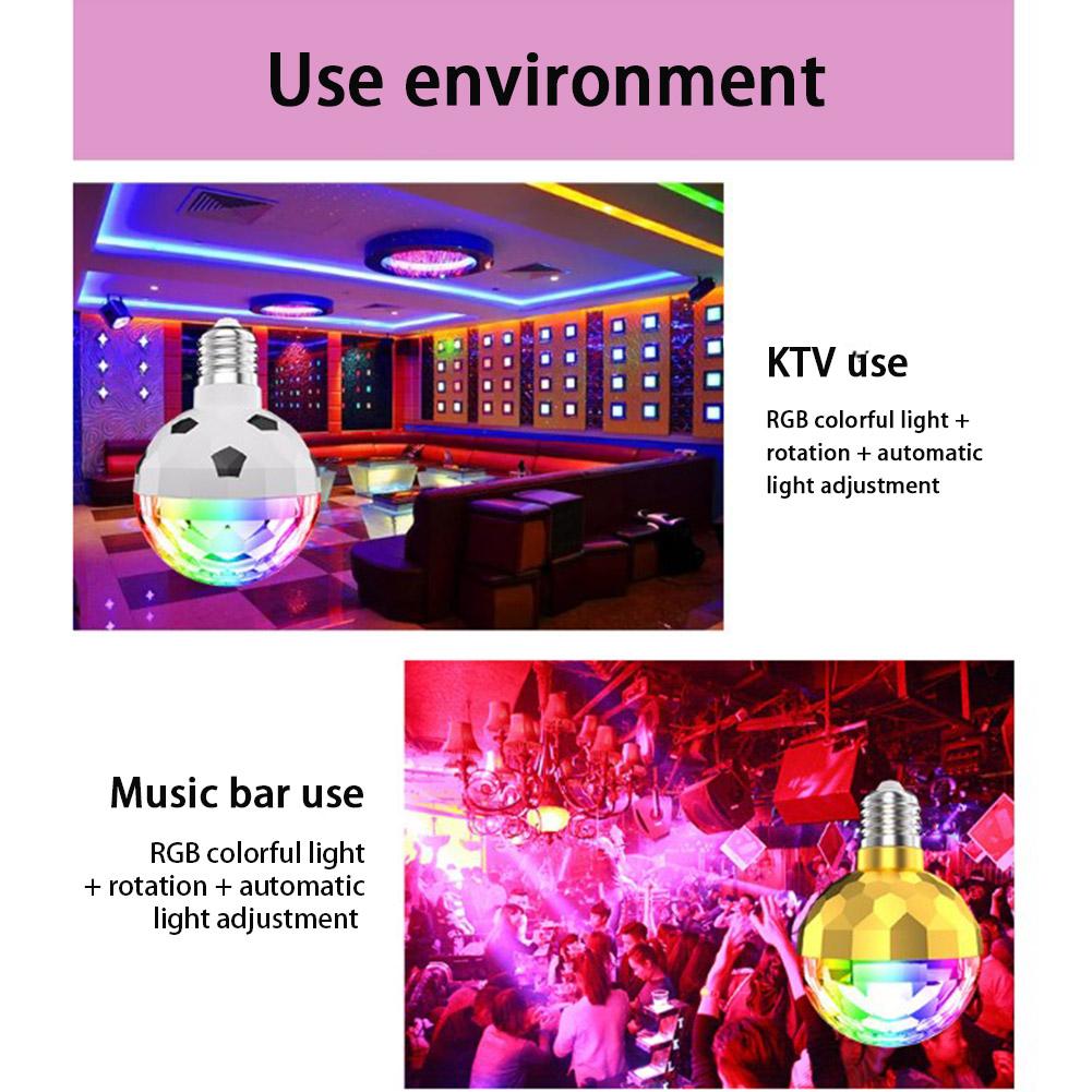 Forgó DISCO izzó többszínű projektorral LED-del, RGB