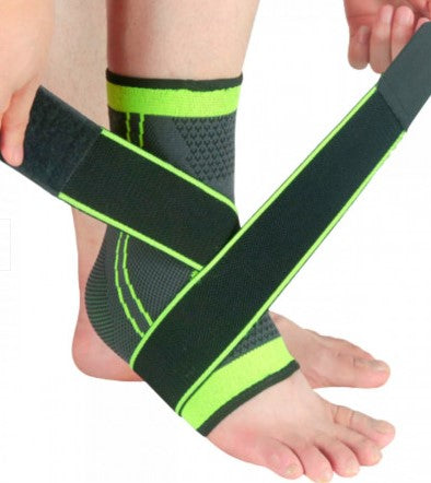 Rugalmas bokalánc dupla rögzítéssel, 3D, textil és nejlon, fekete/zöld, univerzális méret