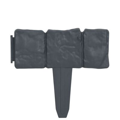 Műanyag kerítés kő megjelenésű, szürke