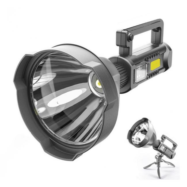 LED ZSEMBŐLÁMPA, ÚJRATÖLTHETŐ, POWERBANK FUNKCIÓ, 4 VILÁGÍTÁSI ÜZEMMÓD