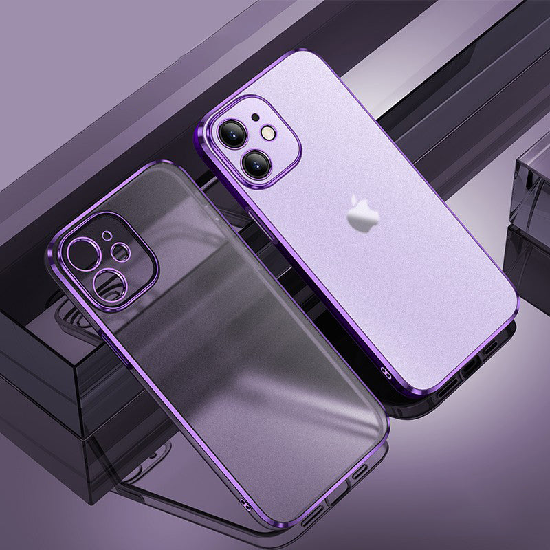 Electroplating szilikon TPU 360 tok iPhone 12 Pro Max