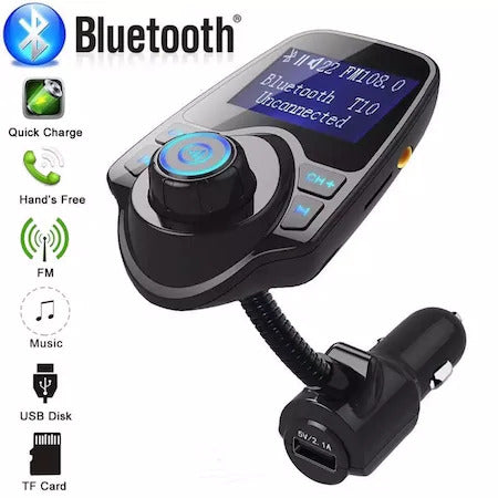 BLUETOOTH FM MODULÁTOR, KEZEK INGYENES, USB ÉS MIKRO SD-OLVASÓ, MP3 LEJÁTSZÓ, MAXCELL