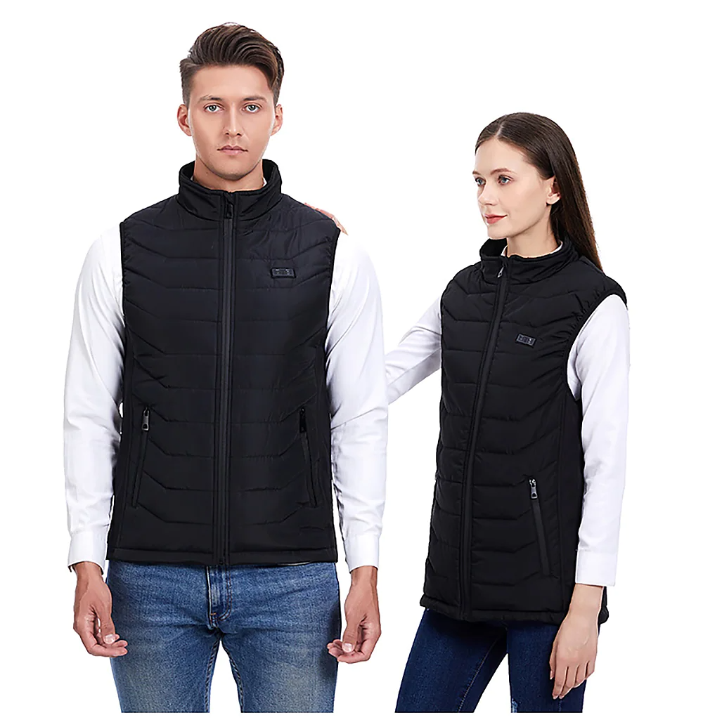 Thermal mellény fűtéssel, SnowHeat, unisex, fekete