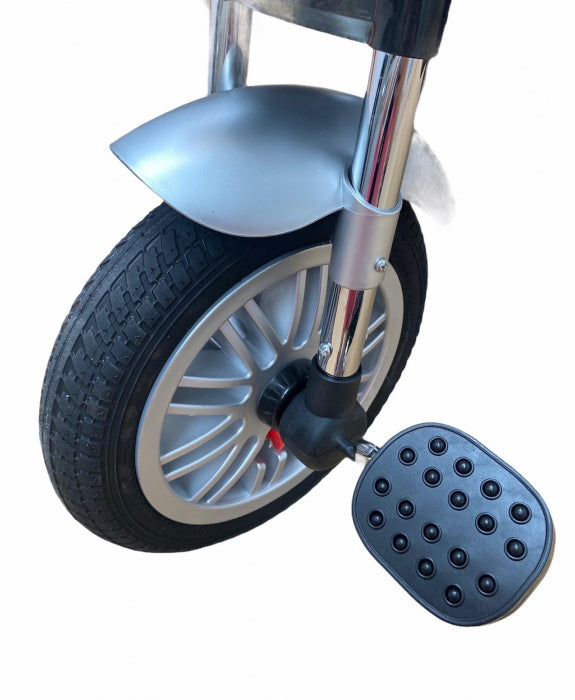 Tricikli fényszóróval és hanggal, Megfordítható fogantyú, 4499, Fekete