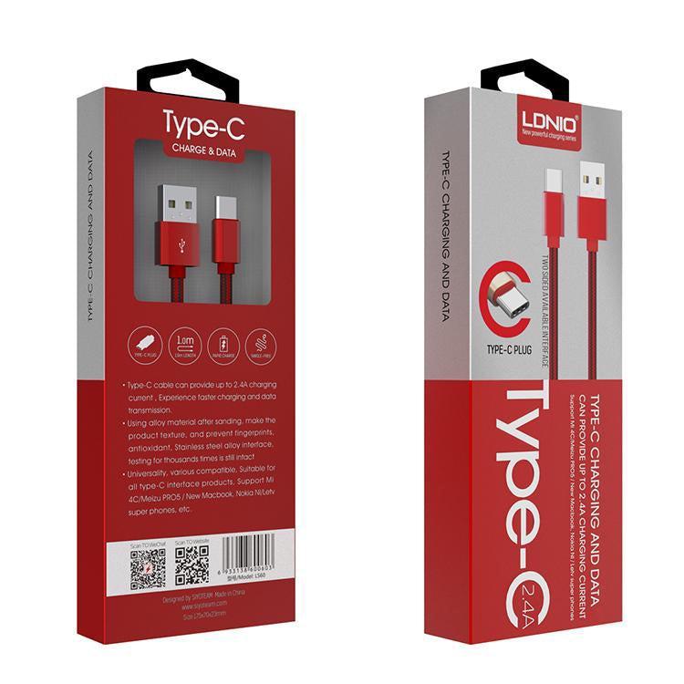 USB kábel C gyors töltés LDNIO