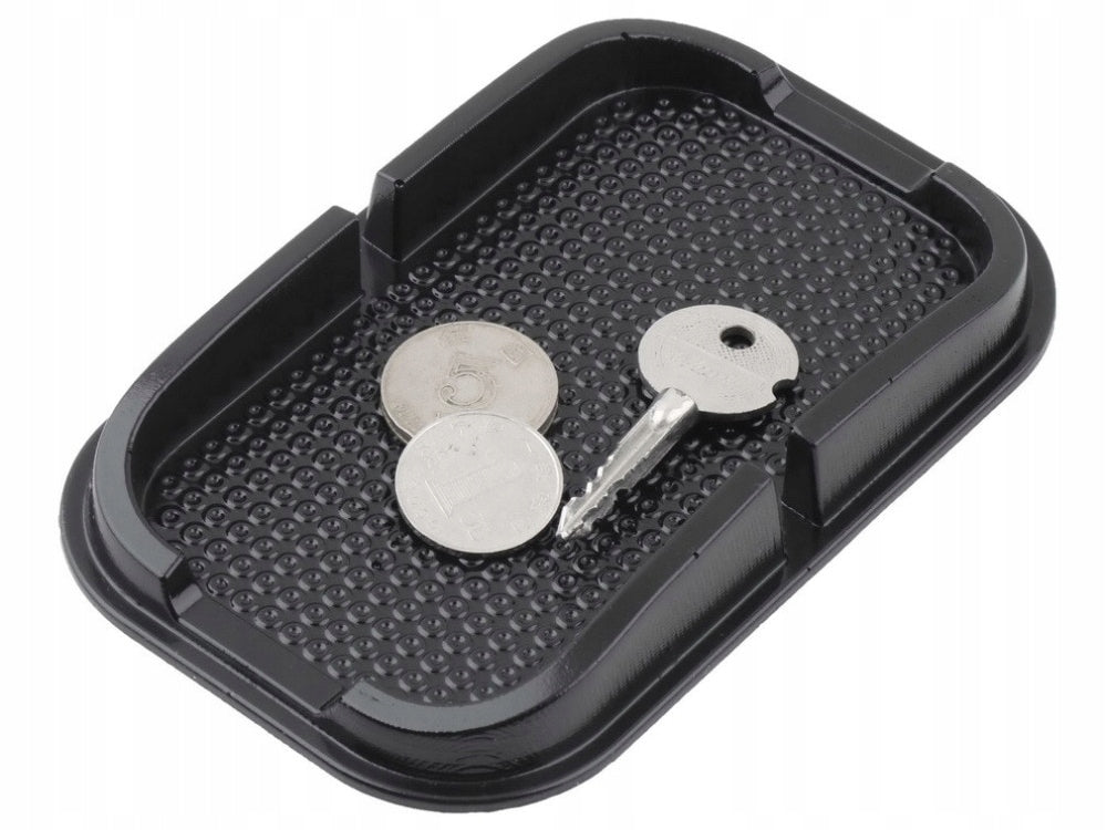 Telefontartó, kulcs a műszerfalhoz szilikon, fekete