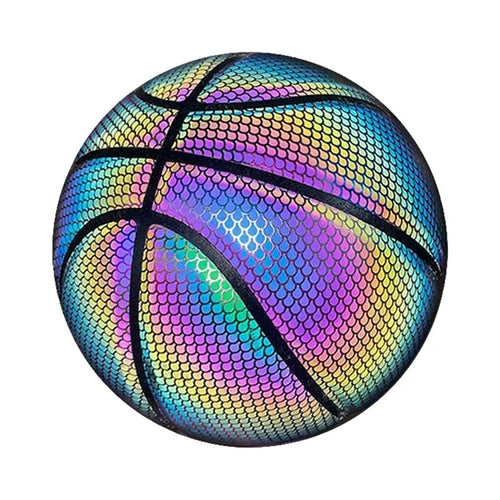 Reflexív kosárlabdagolyó, holografikus dizájn, 24,5 cm