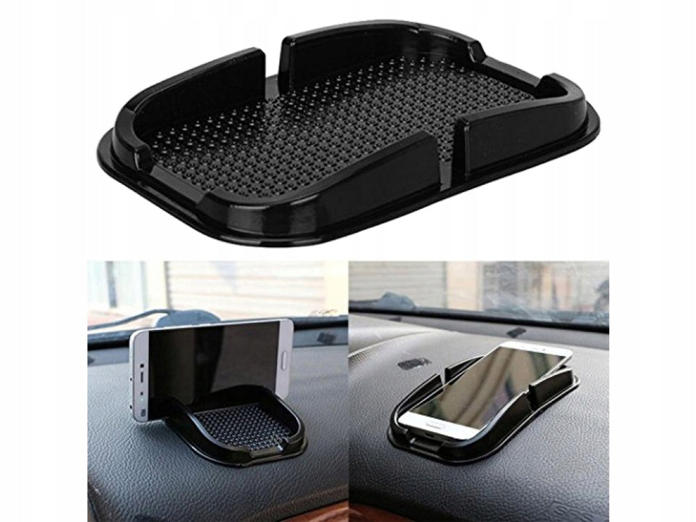 Telefontartó, kulcs a műszerfalhoz szilikon, fekete