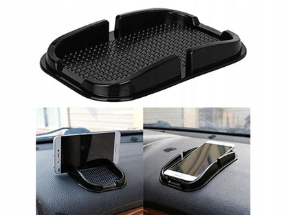 Telefontartó, kulcs a műszerfalhoz szilikon, fekete