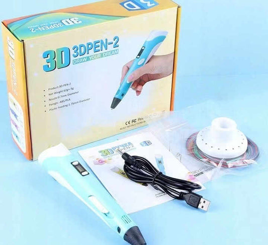 3D Térbeli Rajzoló Toll 3DPEN-2 Kezdőknek Kijelzővel