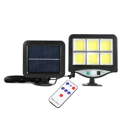 4 x 160 LED 8 COB Napkollektoros Projektorszett Fény- és Mozgásérzékelővel