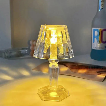 Kristály Modell Lámpa RGB Akkumulátorral, 12cm x 6,5cm
