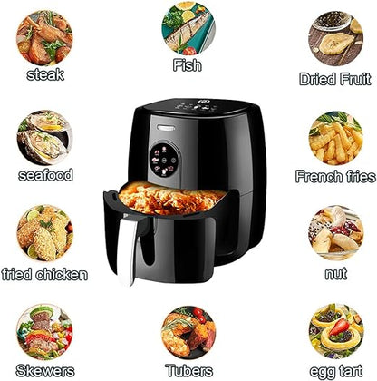 SonyMax SN80181 forrólevegős sütő, 8 liter + AJÁNDÉK - 100 db sütőpapír a AirFryer-hez