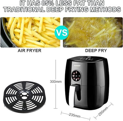 SonyMax SN80181 forrólevegős sütő, 8 liter + AJÁNDÉK - 100 db sütőpapír a AirFryer-hez