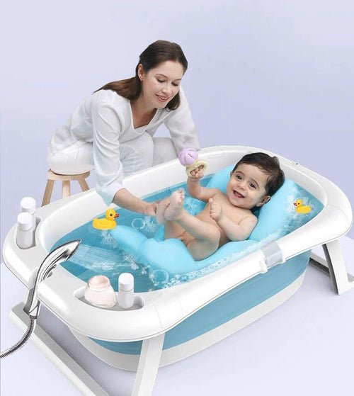 Összecsukható fürdőkád hőmérővel és anatómiai támasztékkal gyerekeknek, CD01