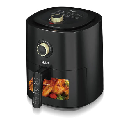 Ajánlat: Air Fryer Űrtartalom 6L, 1500W, 360° Léghűtés + 50 db Sütőpapír AirFryer-hez