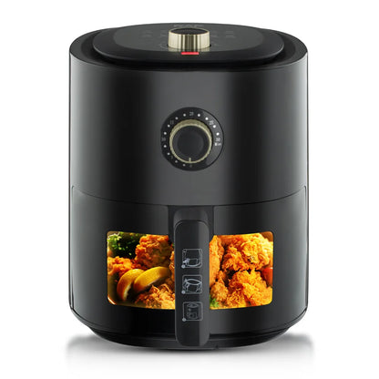 Ajánlat: Air Fryer Űrtartalom 6L, 1500W, 360° Léghűtés + 50 db Sütőpapír AirFryer-hez