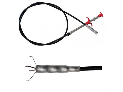 Rugalmas csőtisztító rugóval, 56 cm hossz - 2 darabos készlet