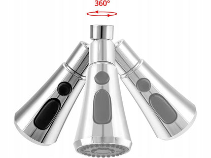 Három Sugármódú, 360°-os Forgatható Konyhai Csap Adapter