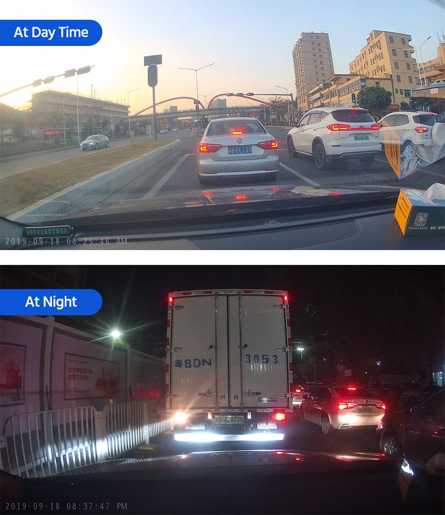 4.5 hüvelykes visszapillantó tükör HD 1080P kamerával, autós DVR, beépített mikrofonnal és hangszóróval + tolatókamera